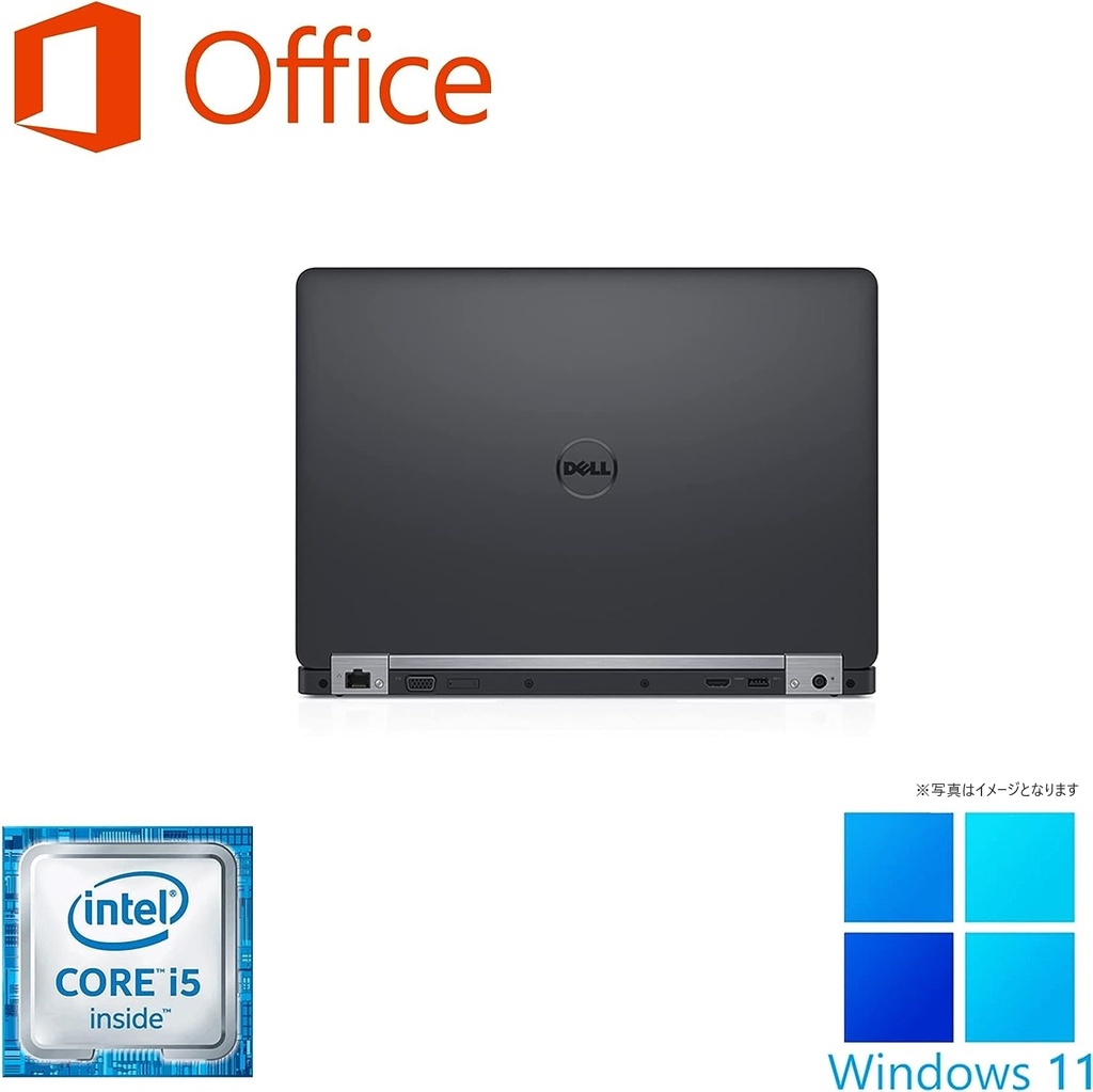DELL ノートPC E5470/14型/Win 11 Pro/MS Office H&B 2019/Core i5-6300U